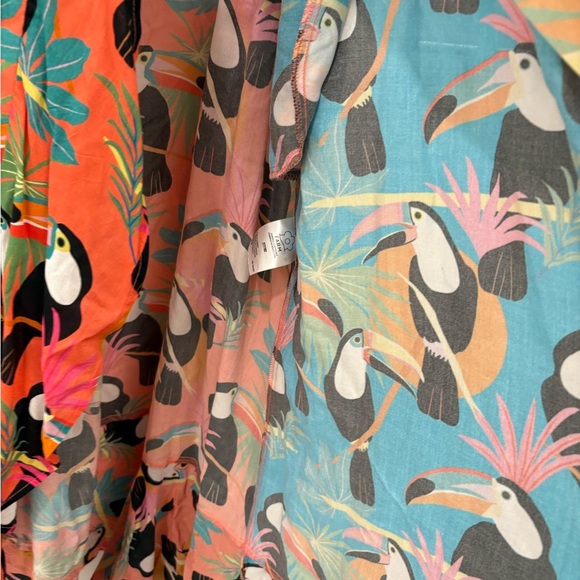 Farm Rio x Anthropologie Toucans Wrap Maxi Dress Size Medium - Picture 8 of 13